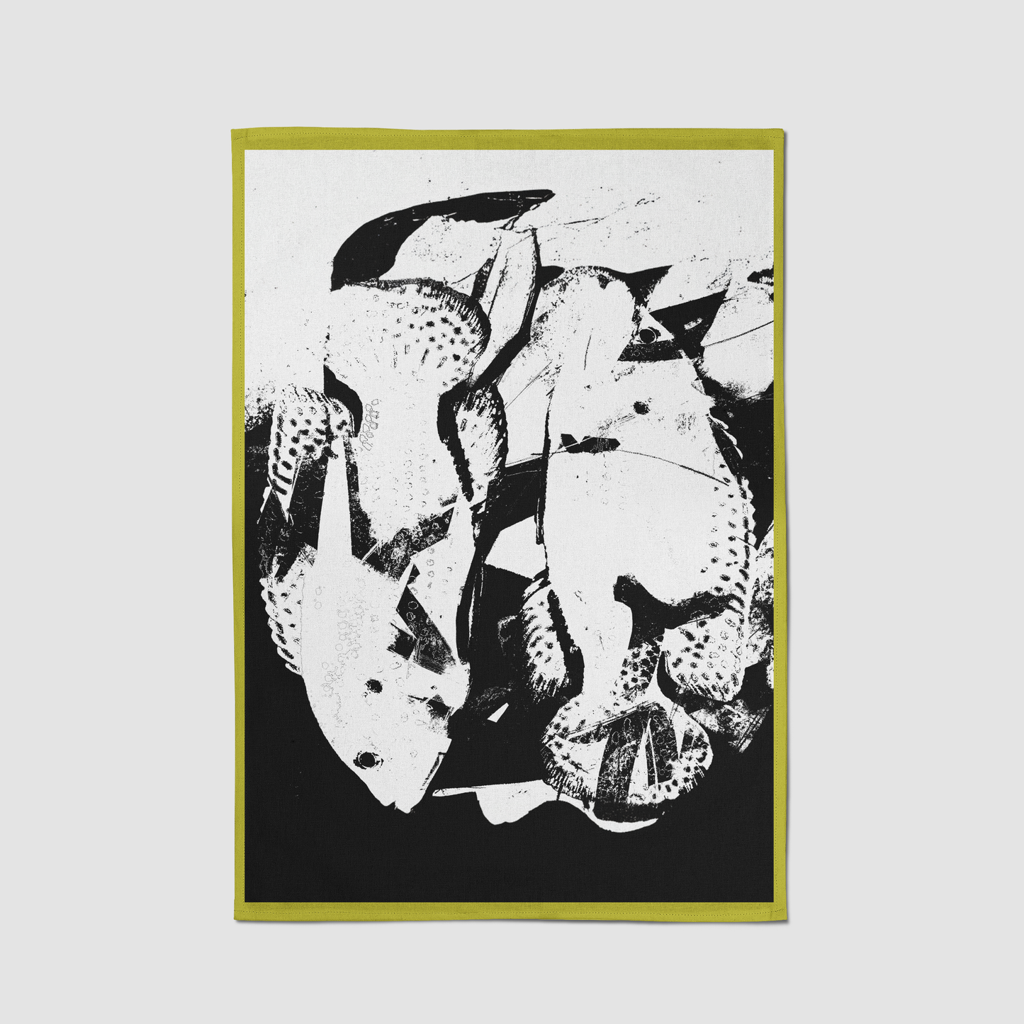Black and White Fish Tea Towel