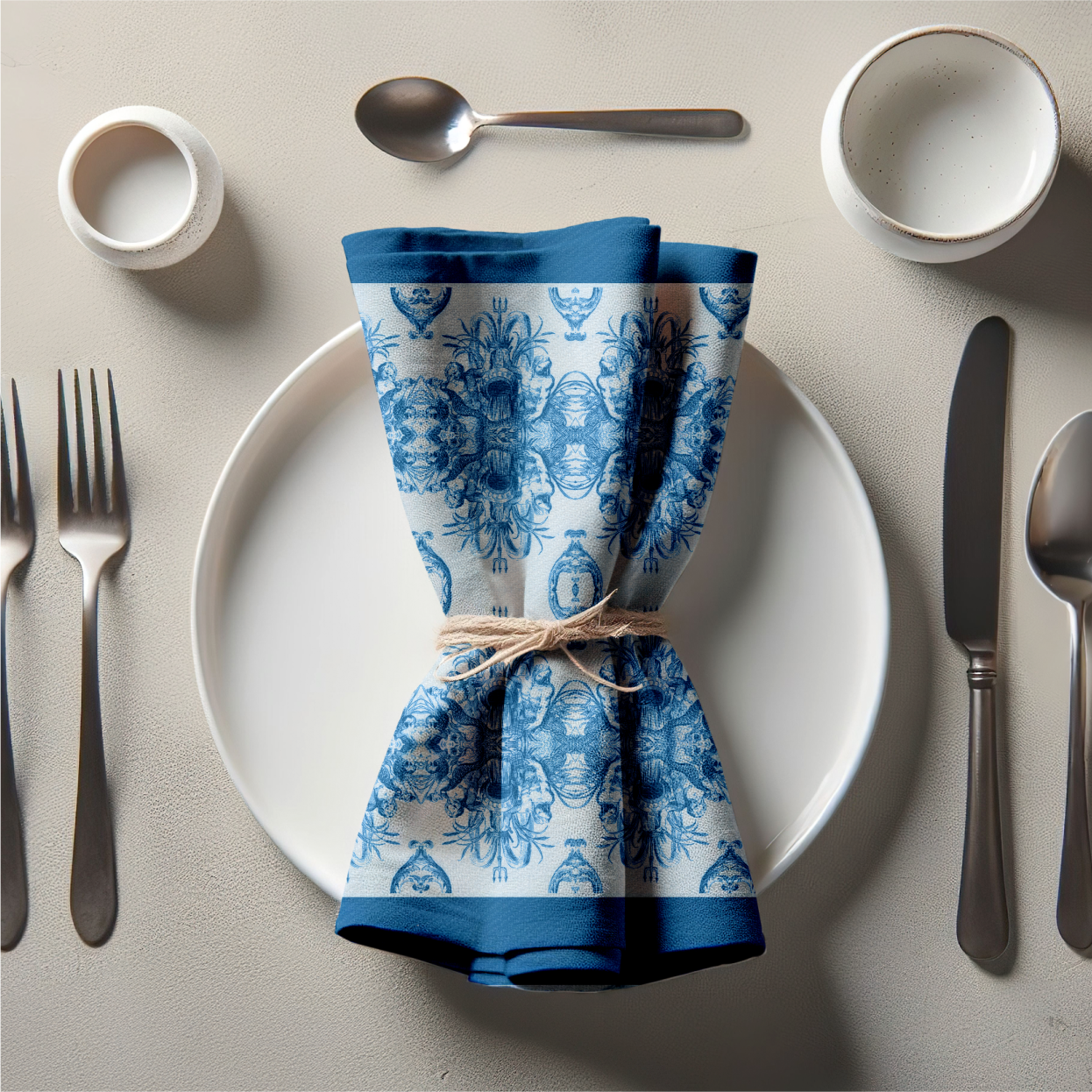 Neptune's Court Napkin in Clear Sky