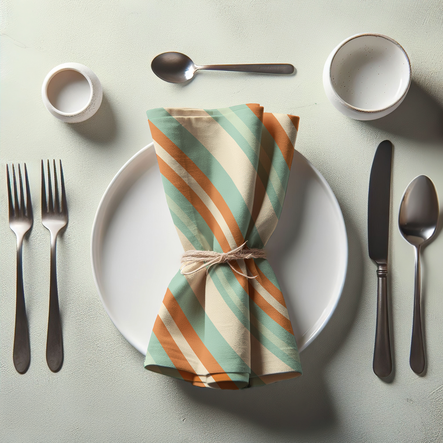 Stripe Parade Napkin in Teal