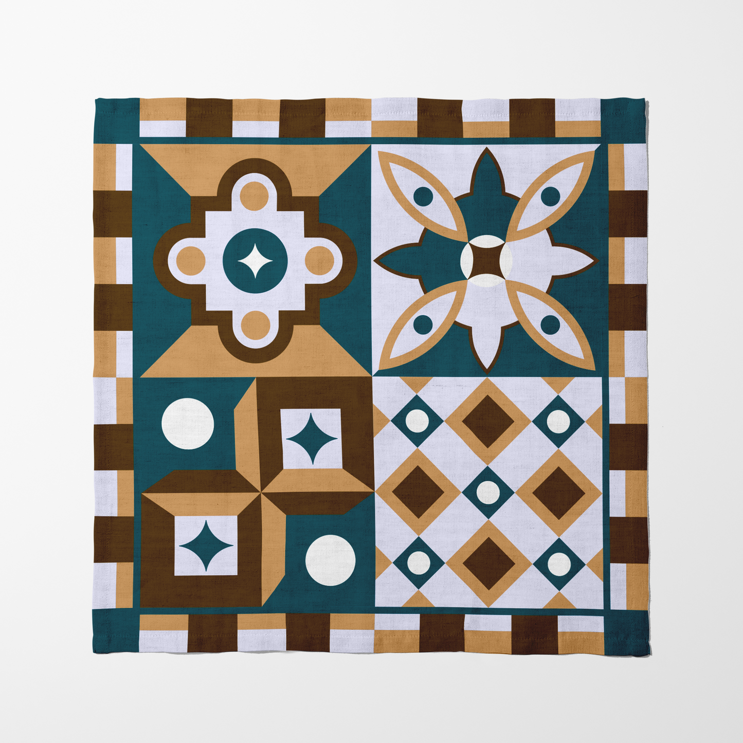 Teal Oporto Napkin in Lightweight Linen