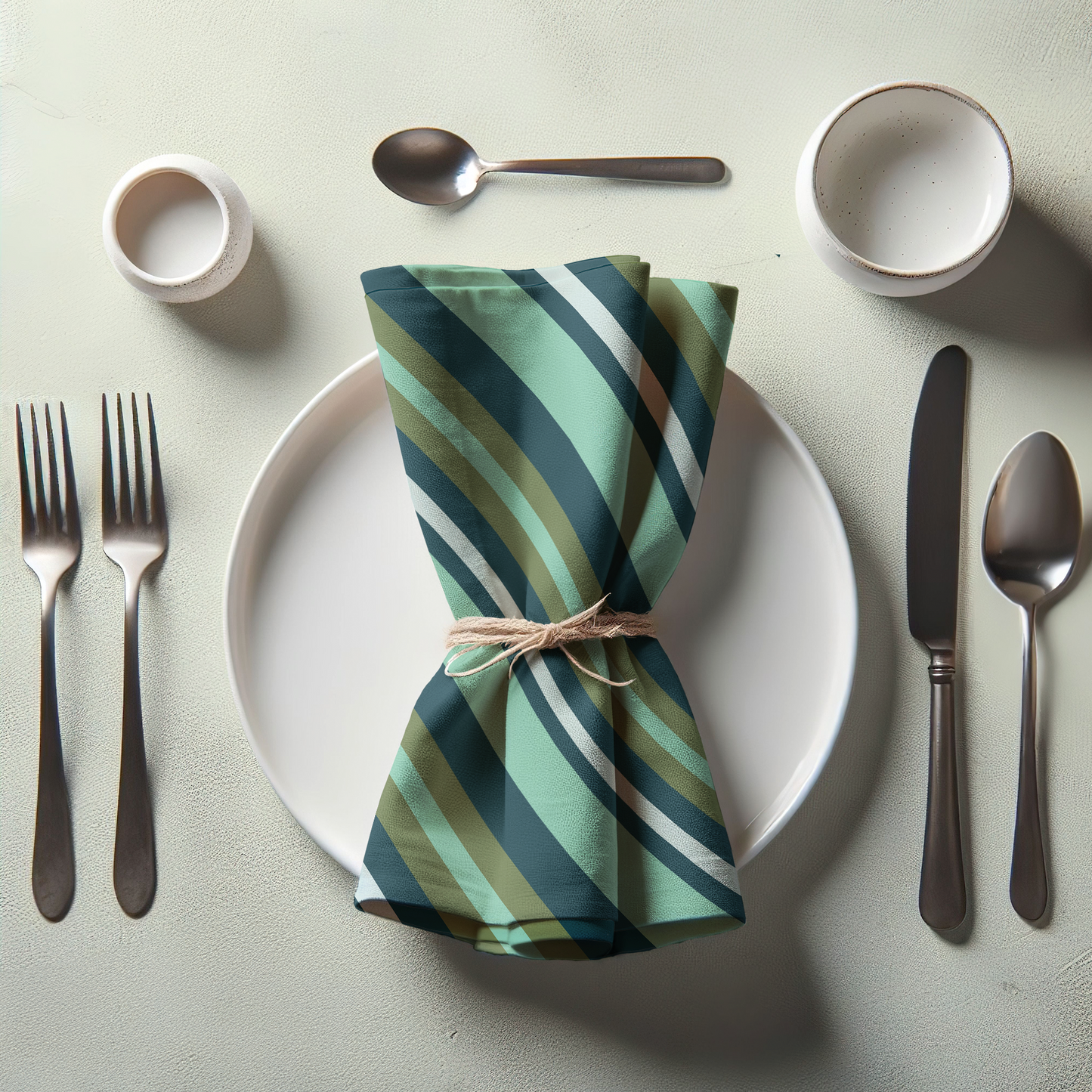 Stripe Parade Napkin in Navy