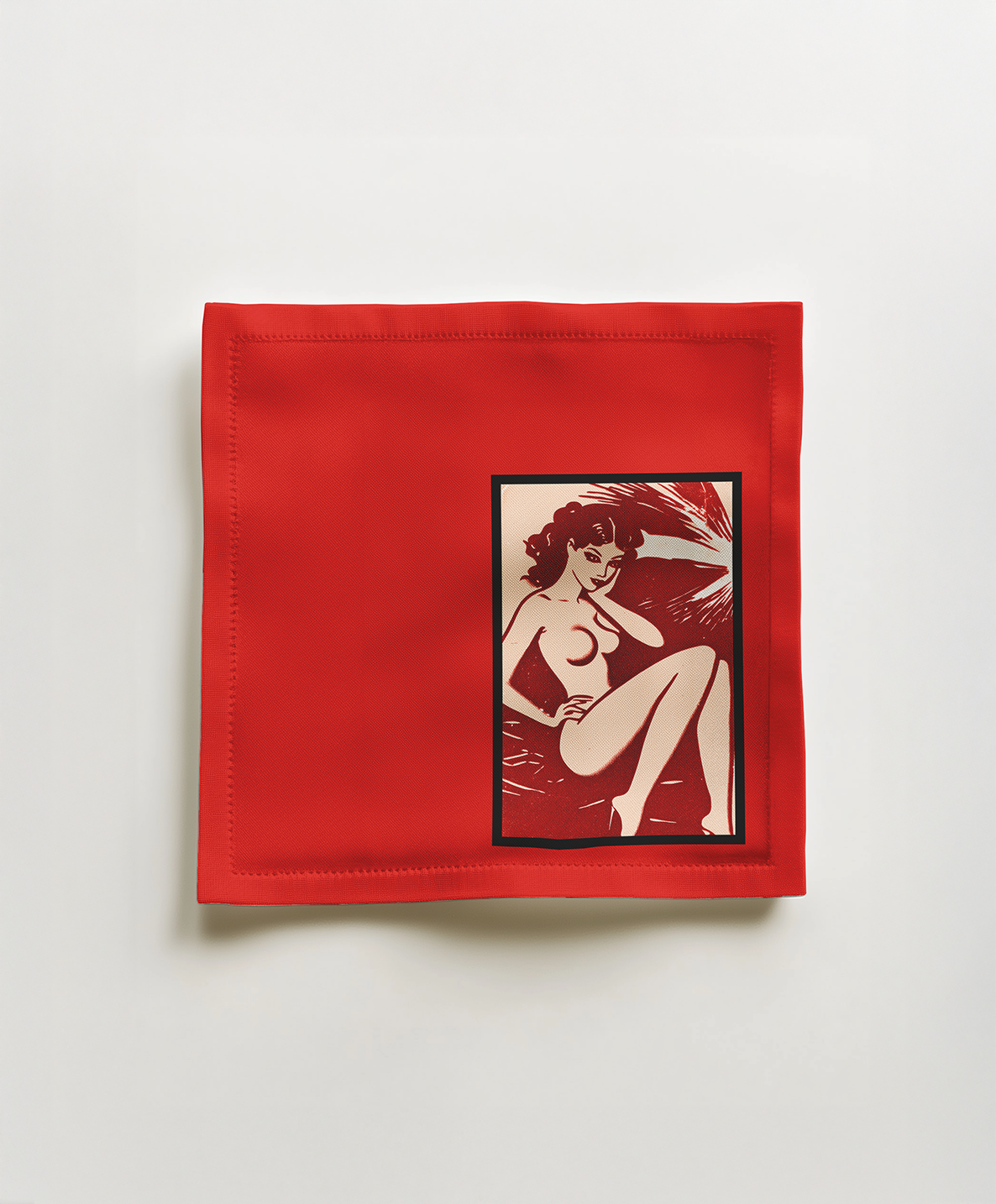 Strike a Pose Cocktail Napkin in Deborah Dynamite