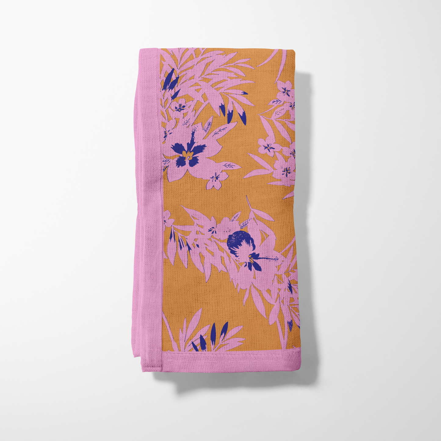 Citrus Floral Napkin in Lightweight Linen