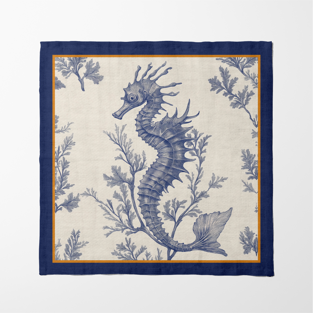 Seahorse Toile Napkin in Classic