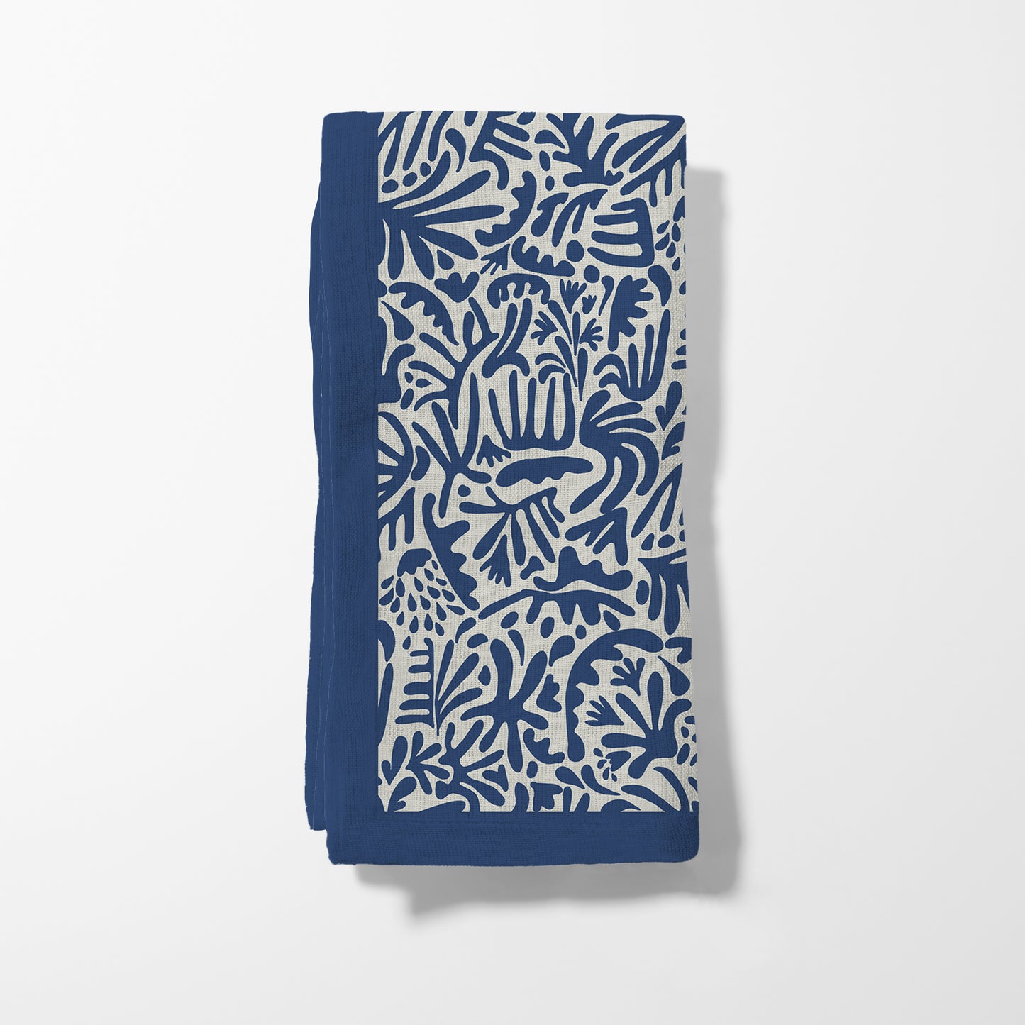 Jazz Garden Napkin in Navy Blue