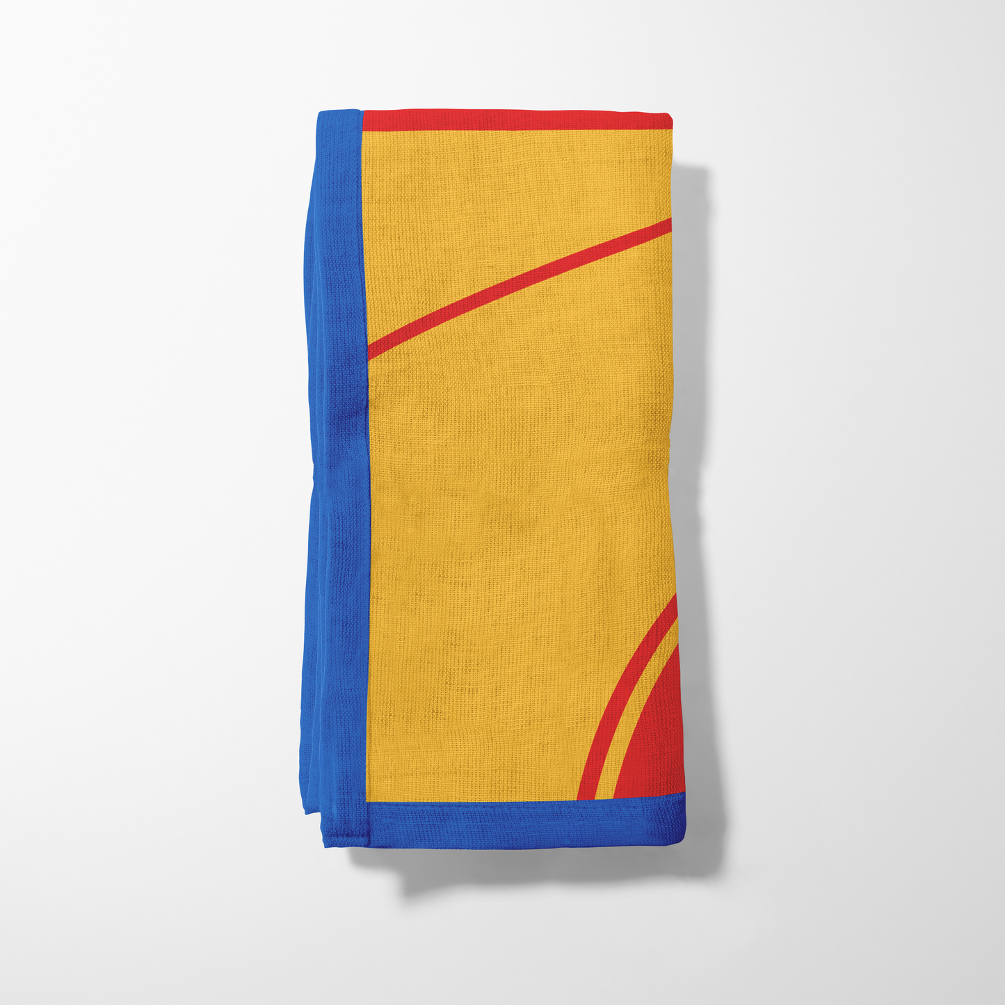 Crimson Red and Blue Basketball Napkin