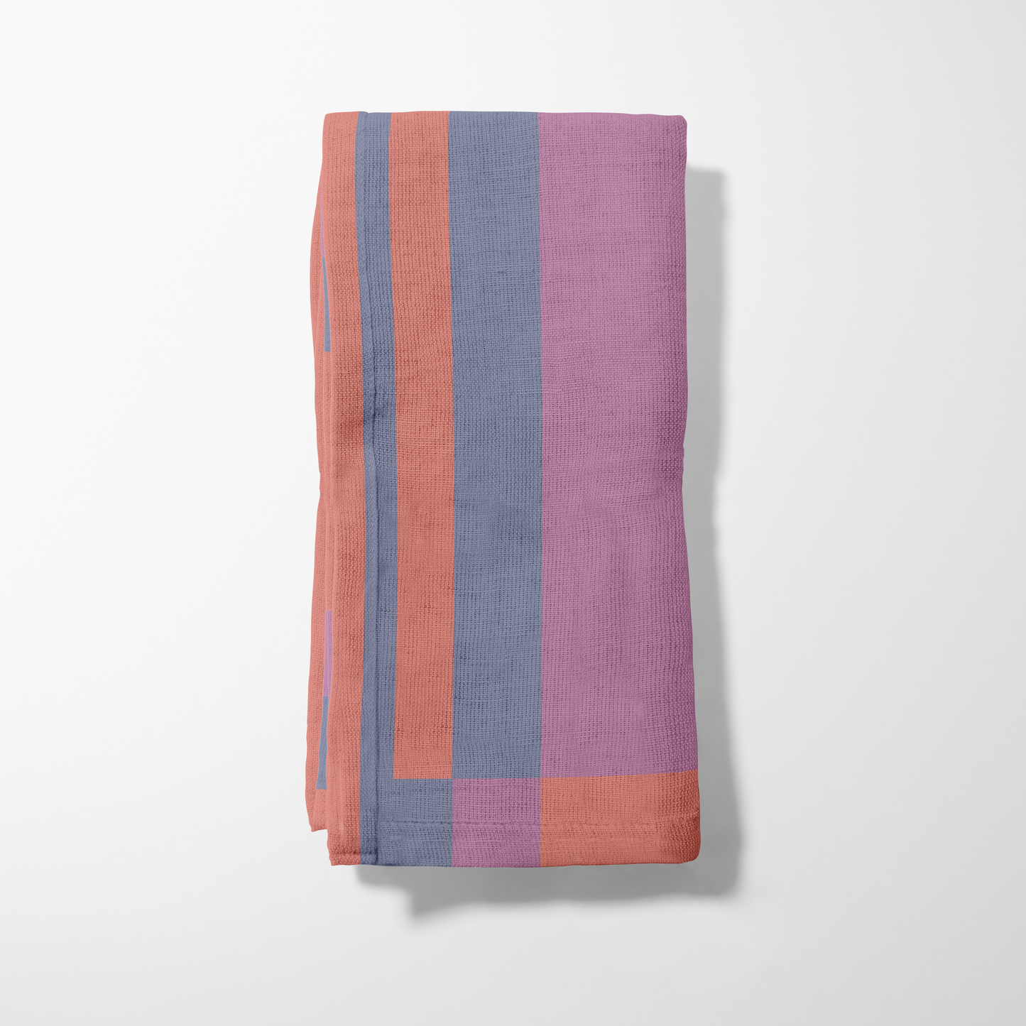 Candy Stripes Bright Pink Napkin in Lightweight Linen