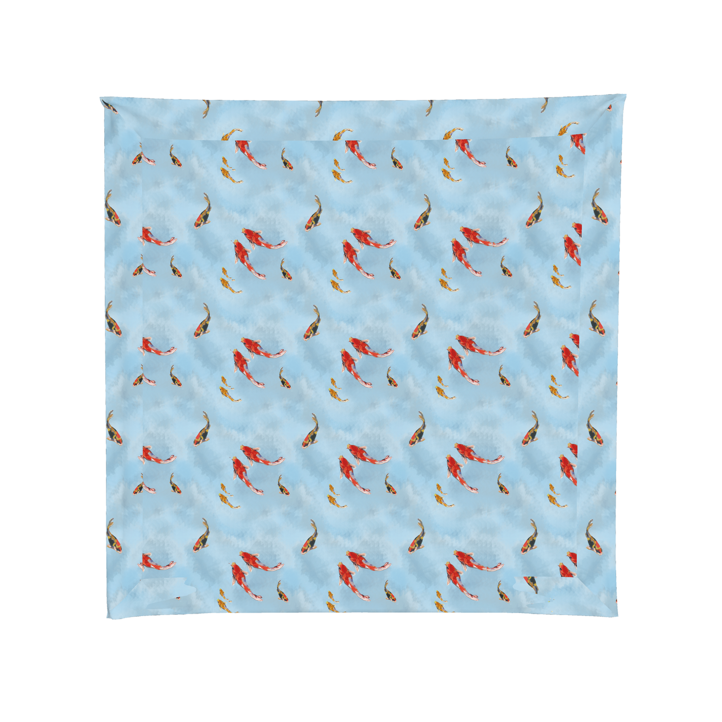 Coral Koi Fish Square Tablecloth