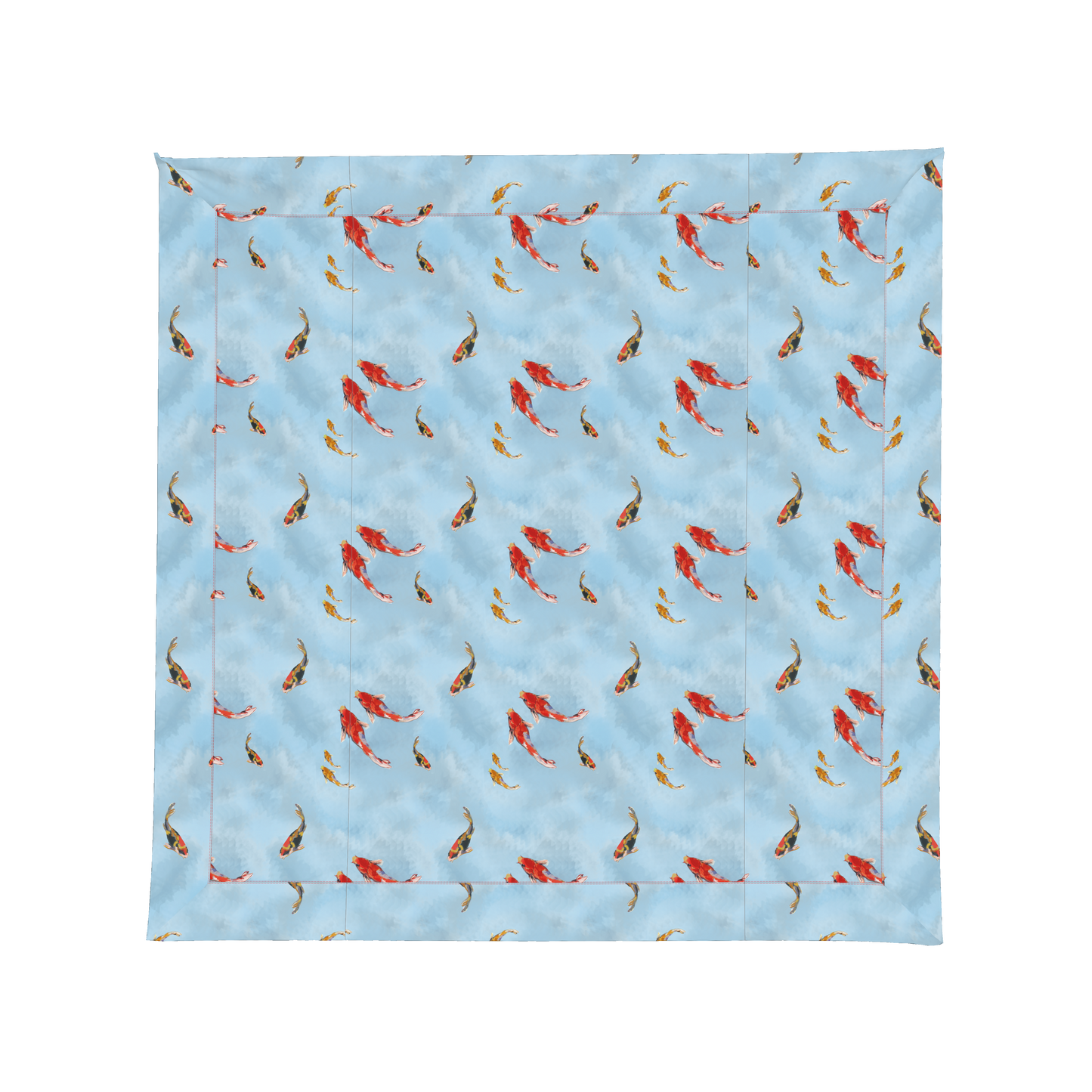 Coral Koi Fish Square Tablecloth