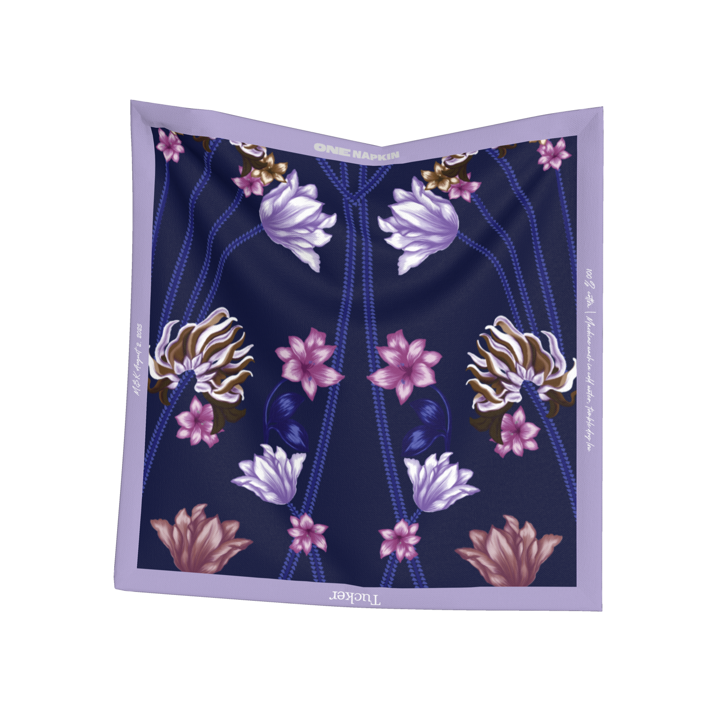Custom Art Nouveau Napkin in Oxford Cotton - M&K 2025