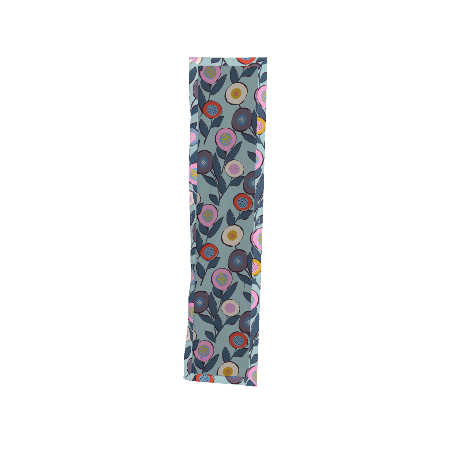 TR Button Flowers Blue