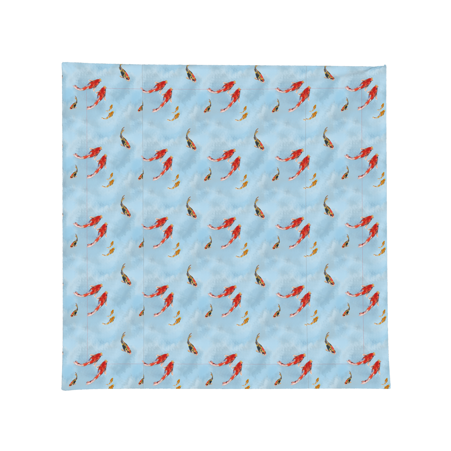 Coral Koi Fish Square Tablecloth