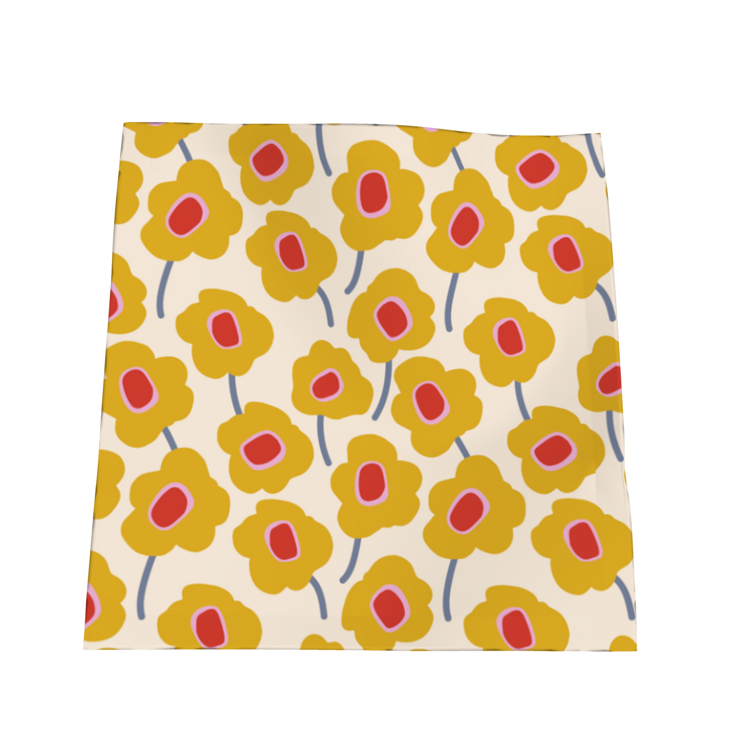 Mod Flowers Yellow Oxford Cocktail
