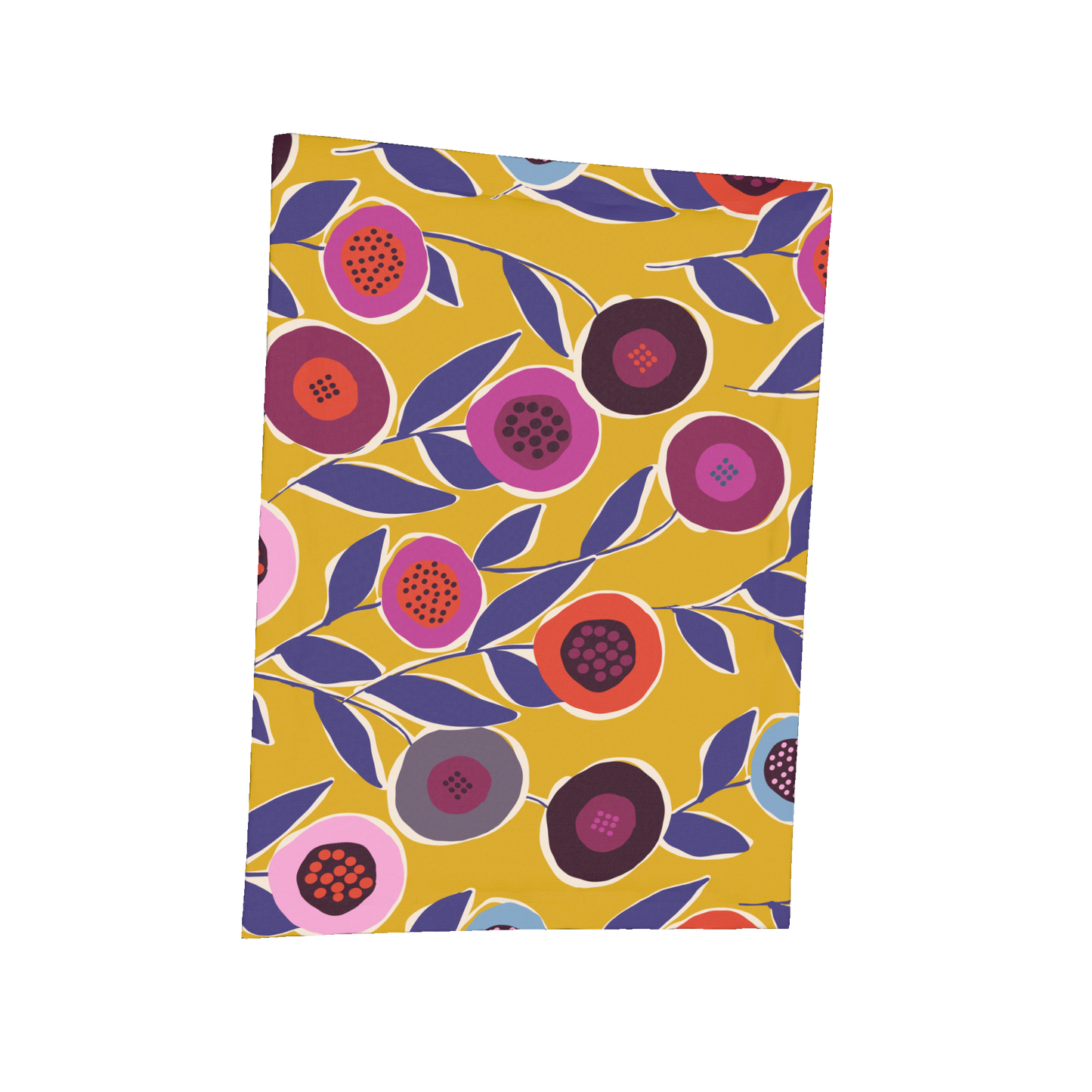 PM Button Flowers Yellow