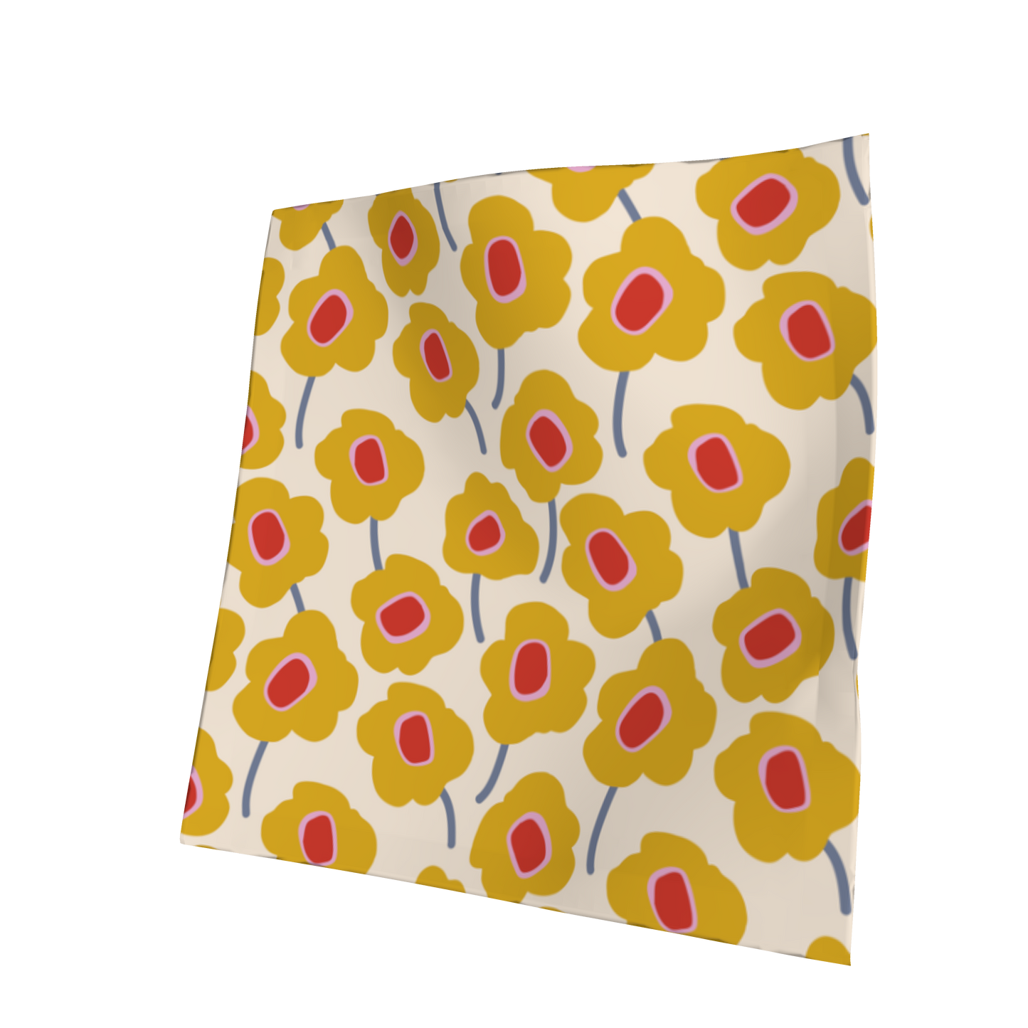 Mod Flowers Yellow Oxford Cocktail