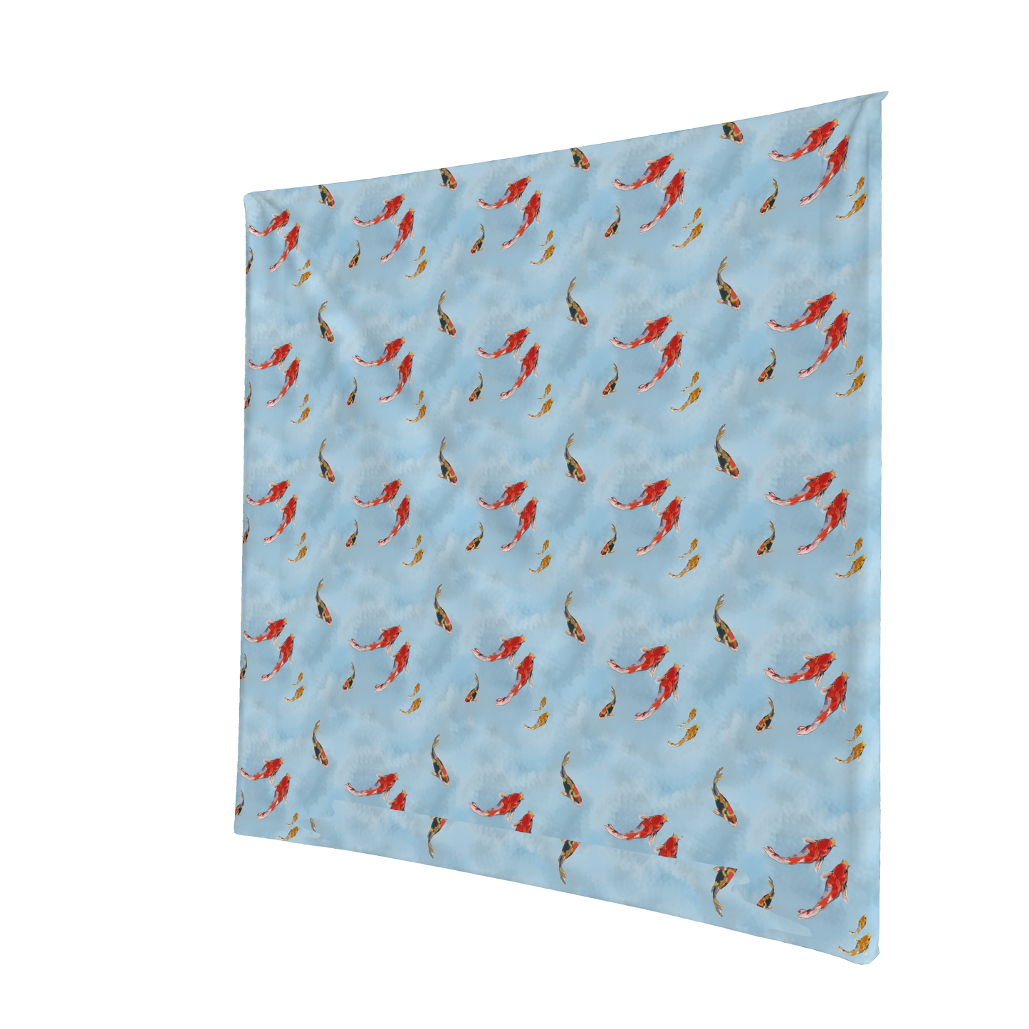 Coral Koi Fish Square Tablecloth