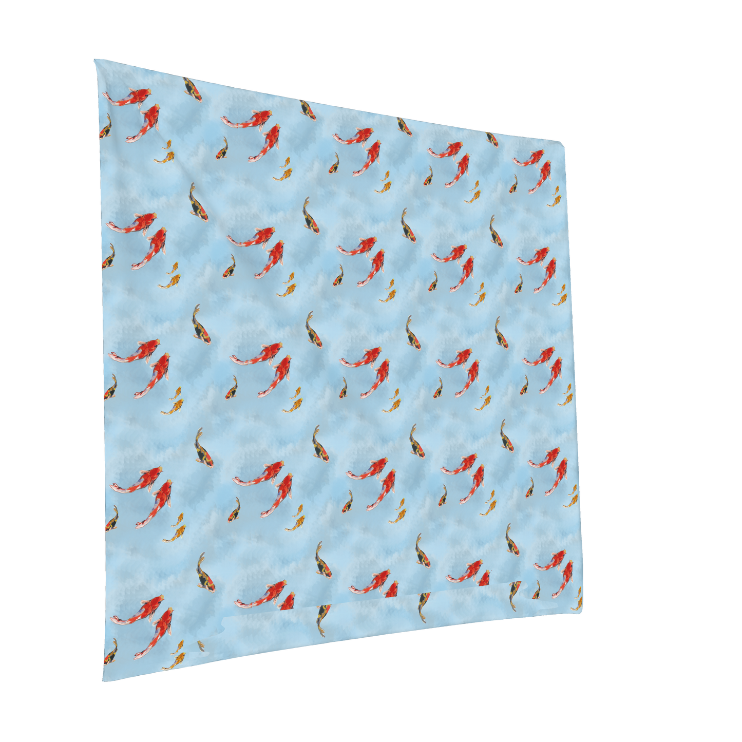 Coral Koi Fish Square Tablecloth