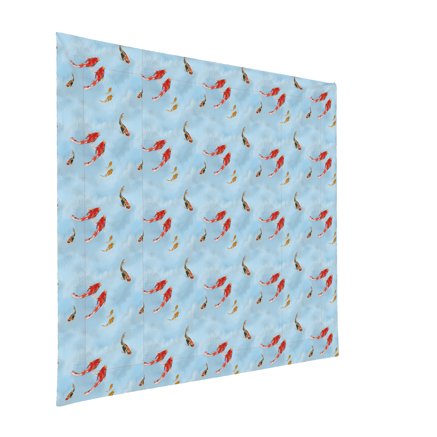 Coral Koi Fish Square Tablecloth