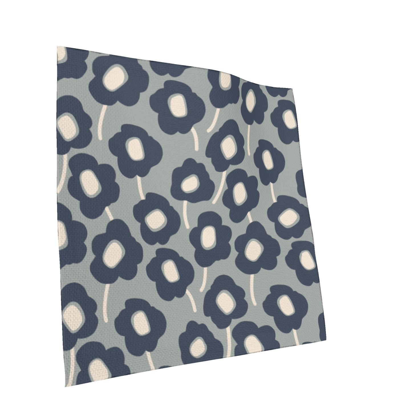 Mod Flowers Grey Oxford Cocktail