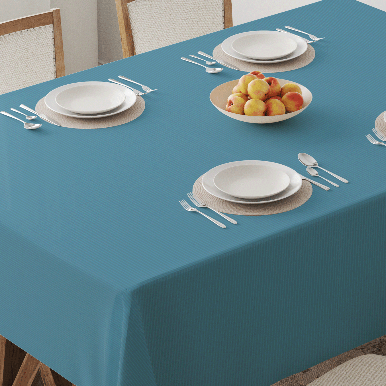 ONE Classic Tablecloth in Blue - Mid Cotton Twill