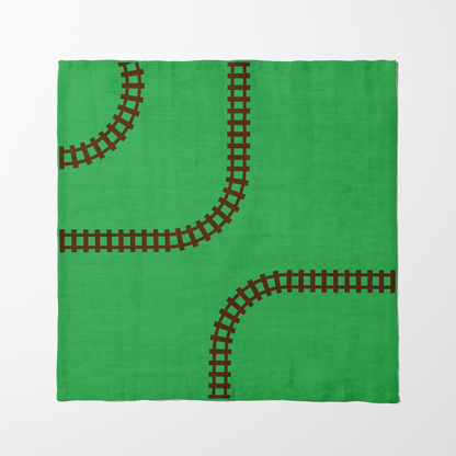 Bendy Tracks Napkin - Lightweight Linen