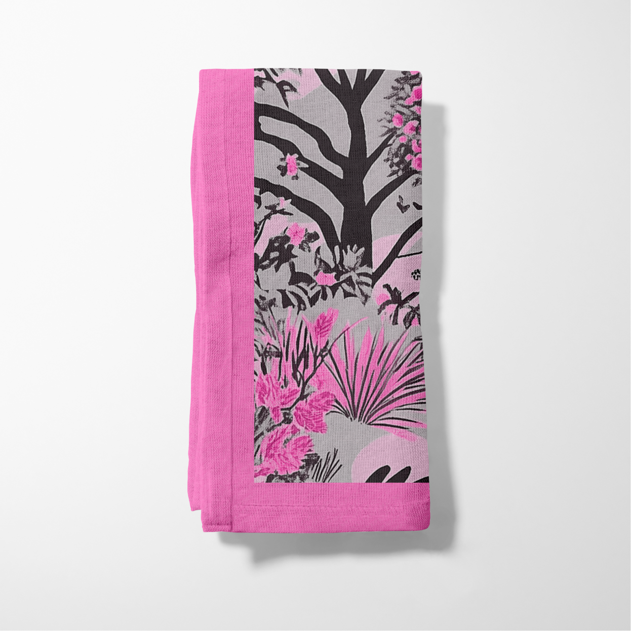 Serene Safari Napkin in Play Pink