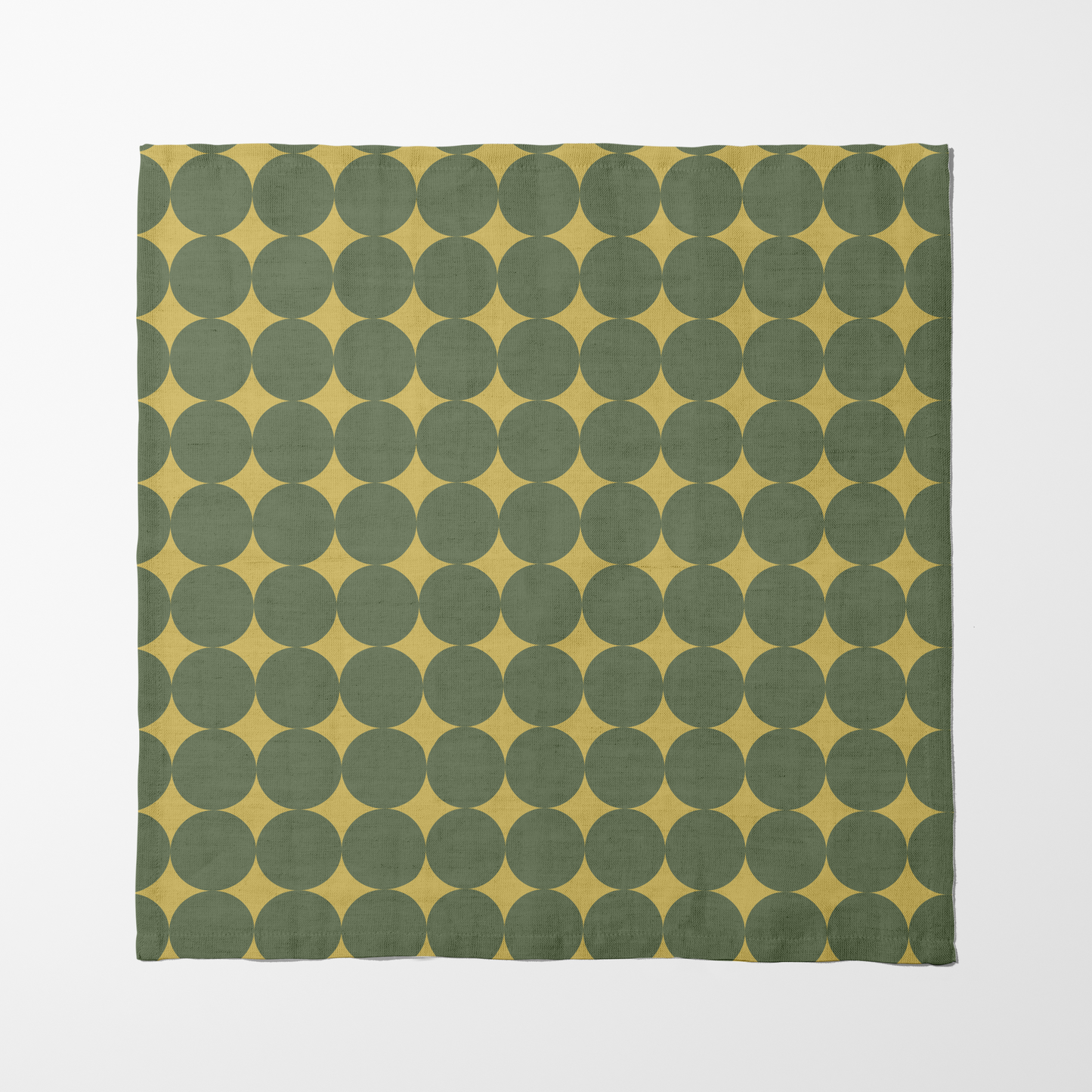 Spots and Dots Napkin - Pale Yellow Green in Organic Cotton Voile