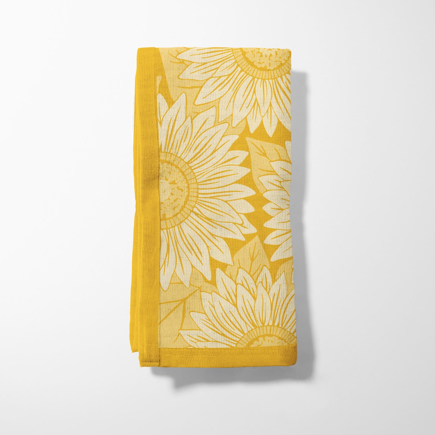 Subtle Sunflowers Napkin in Lightweight Linen