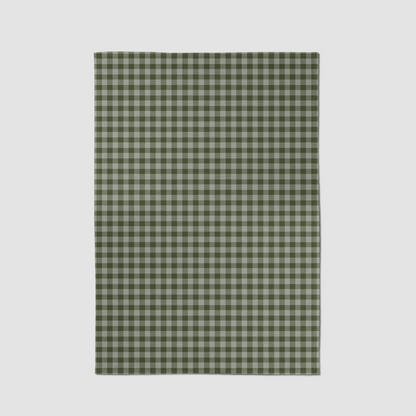 ONE Mini Gingham Tea Towel in Olive