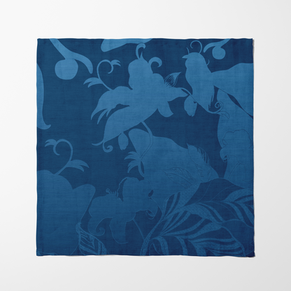 Tropical Paissage Blue Napkin