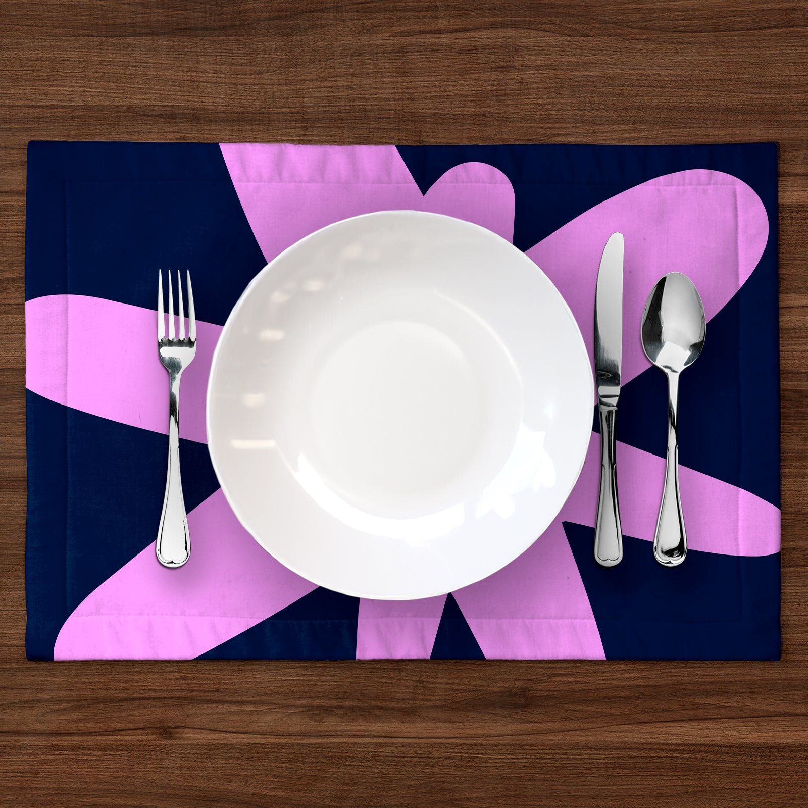 Astérisko in Navy Pink Placemat