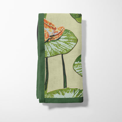 Frogs in Green Napkin