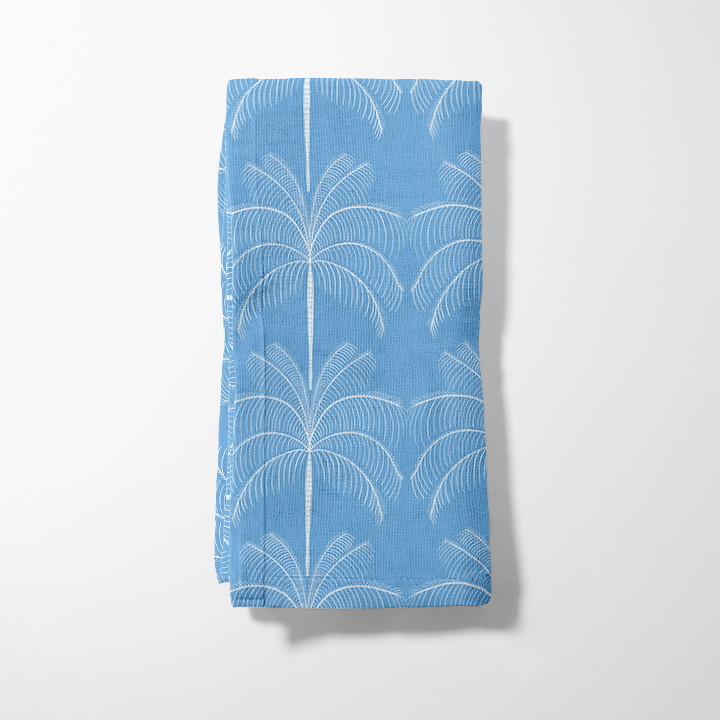 Palms Napkin in Blue