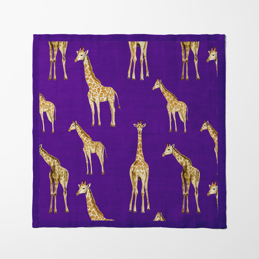 Napkin - Giraffes in purple