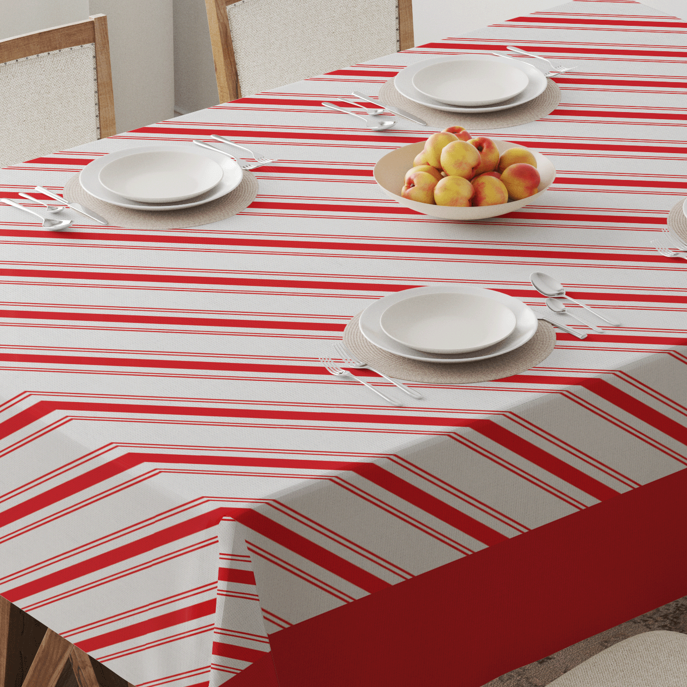 Candy Cane Stripes Tablecloth