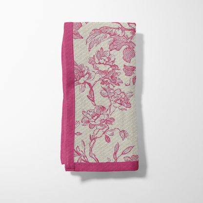 Woodland Wisdom Napkin in Sweet Pink