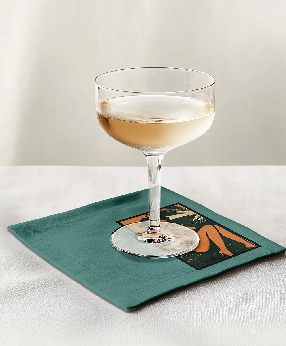 Strike a Pose Cocktail Napkin in Jennifer Jade