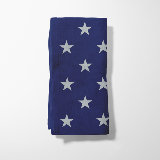 ONE Stars Napkin - Navy in Lightweight Linen