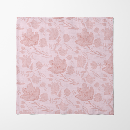Summer Flowers Napkin in Light Pink