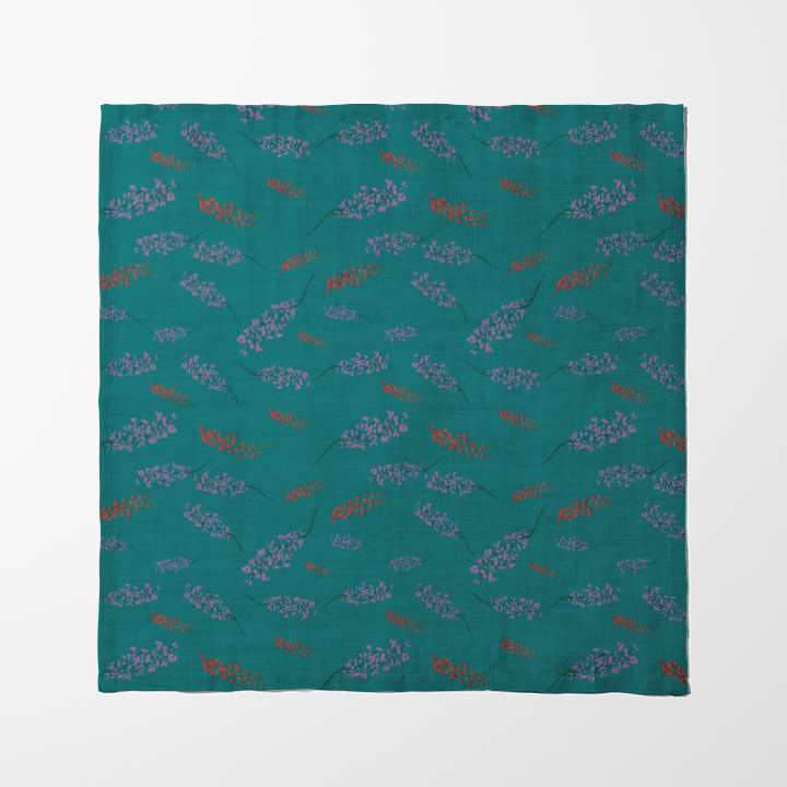 Lavender Haze Purple & Teal Napkin