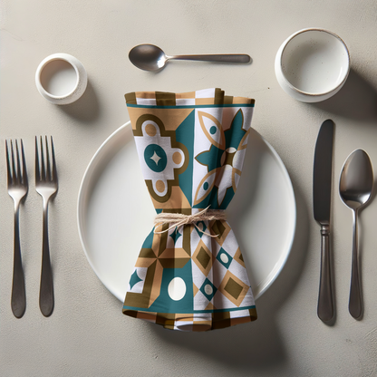 Teal Oporto Napkin in Lightweight Linen