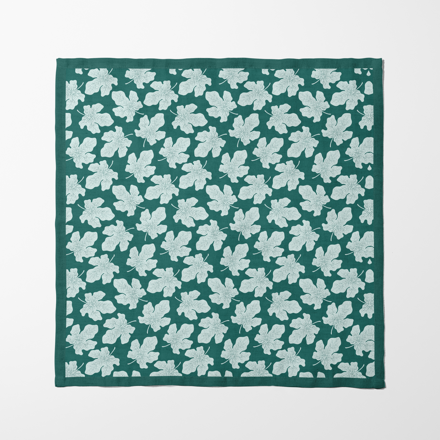 Emerald Autumn Elegance Napkin in Organic Cotton Voile