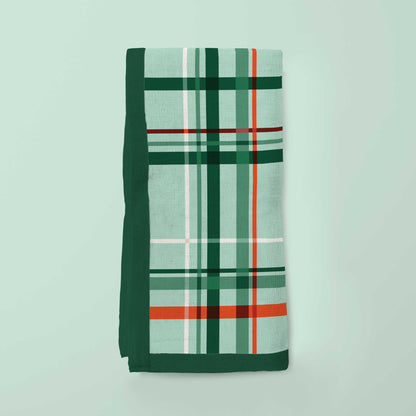 Christmas Plaid - Organic Cotton Voile