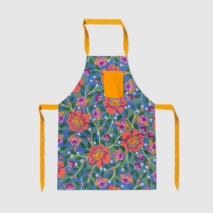 Homegrown Love Full Chef Apron - Organic Cotton Canvas Mid-Weight