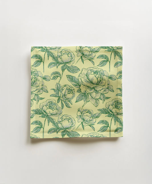 Cocktail Napkin - Chinoiserie in yellow