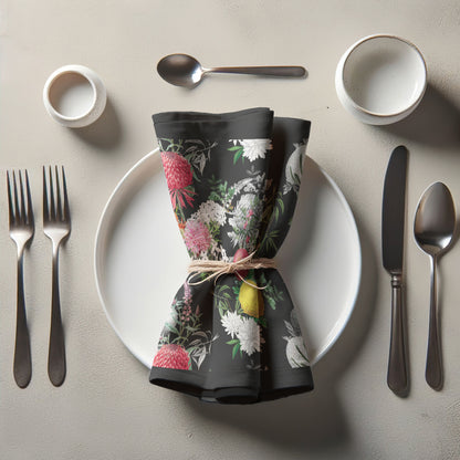 Napkin - Verano in black