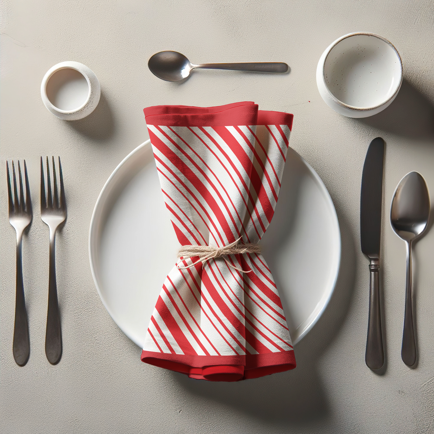 More Candy Cane Stripes Napkin