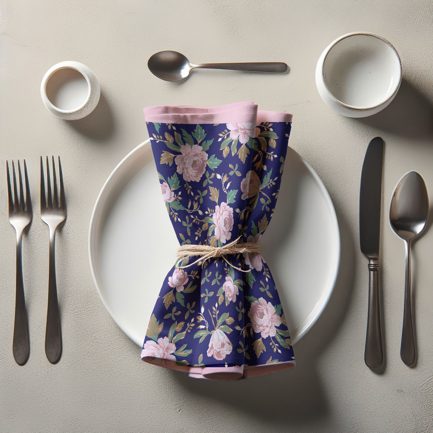 Perfect in Paris Napkin in Blue