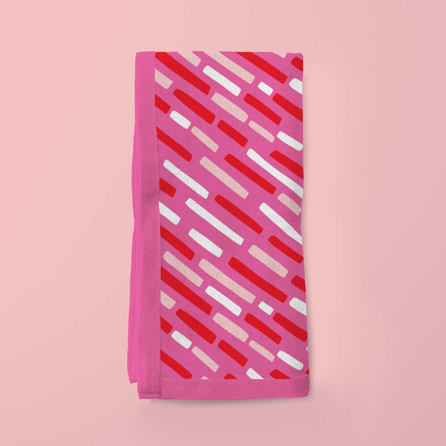 Bright Pink Sprinkles - Organic Cotton Voile