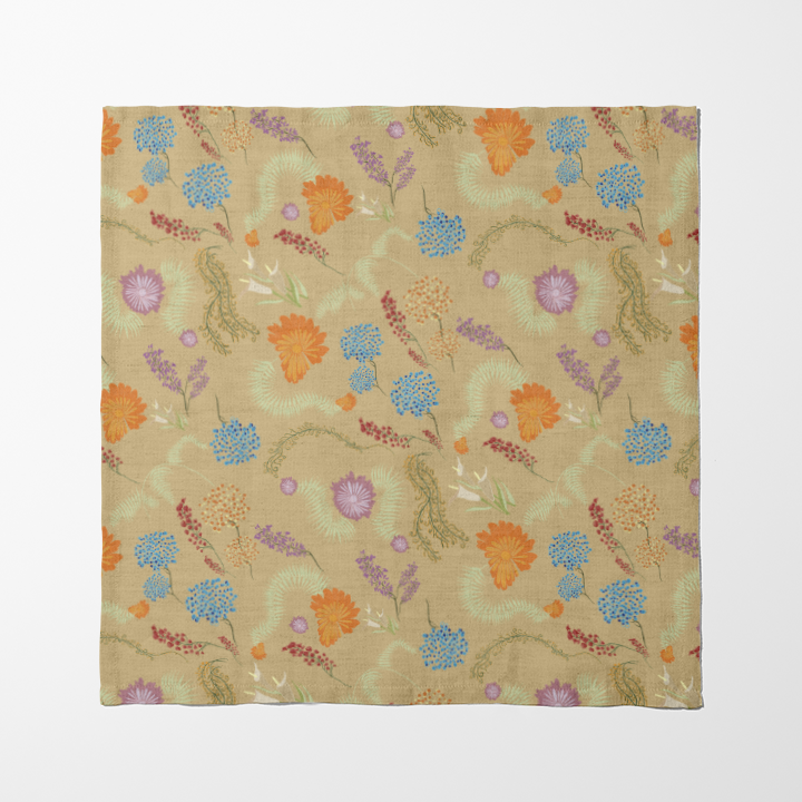 Botanical Medley in Beige Napkin